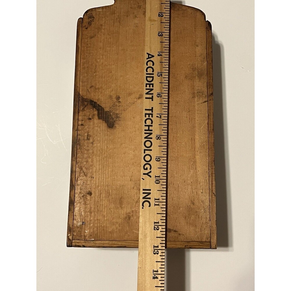 Vtg Wooden Mail Wall Shelf Rack Shelf Primitive Hanging Storage Rustic Farmhouse - Picture 9 of 9